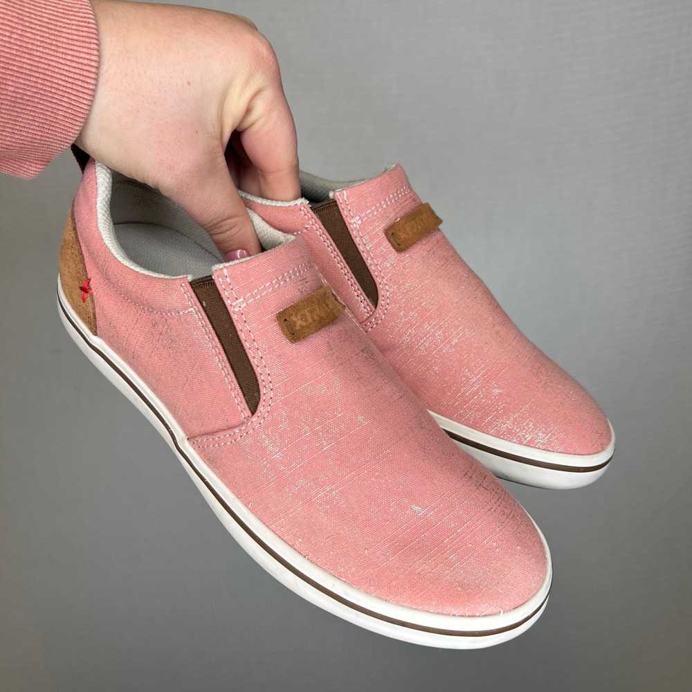 XTRATUF Sharkbyte Womens Pink Metallic Slip On Deck Shoes Sneakers Size‎ 9.5